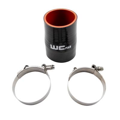 Wehrli Custom Fabrication - Wehrli WCF207-103 2.75" x 3" ID Straight Reducer 4.5" Long Silicone Boot & Clamp