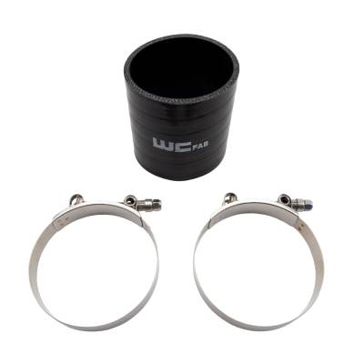 Wehrli Custom Fabrication - Wehrli WCF207-111 3.5" ID x 4" Long Silicone Boot & Clamp Kit