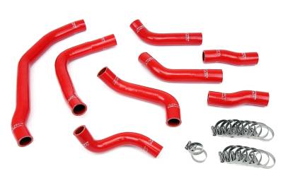 HPS Performance - HPS 57-1501 Red RED Radiator Coolant Hose Kit for 90-99 Toyota MR2 3SGTE Turbo