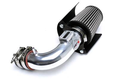 HPS Performance - HPS 827-568P Polished Air Intake Kit w/Heat Shield for 15-17 Honda Fit 1.5L