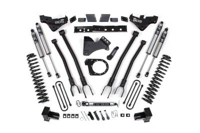 BDS Suspension - BDS Suspension BDS2254FS FOX 7" 4-Link Lift Kit 4" Rear Block for 23-25 F350 4WD
