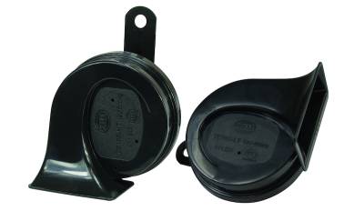 Hella - HELLA 012010971 Black 12V Trumpet Horn Kit