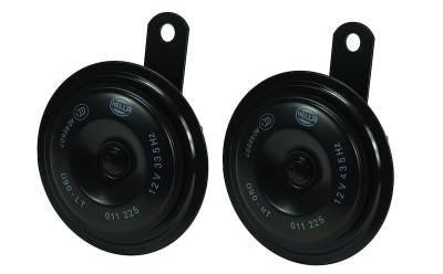 Hella - HELLA 011225871 Universal Black 92mm 12V BX Disc Horn Kit