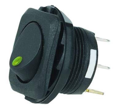 Hella - HELLA H61924001 Rocker Toggle Switch On/Off 12V 20A Round Flush Mount