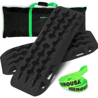 Rhino USA - Rhino USA TRACBOARDS-BLK Recovery Traction Boards Black Pair