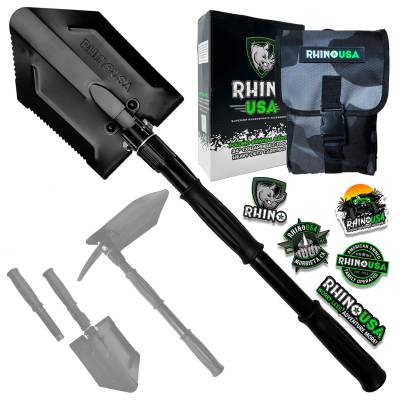 Rhino USA - Rhino USA RNO-ETOOL-3 Straight Handle Recovery Shovel w/pick