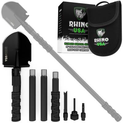 Rhino USA - Rhino USA RNO-SURVIVAL-SHOVEL Ultimate Survival Shovel