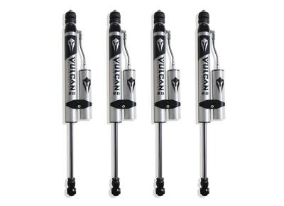 MaxTrac - MaxTrac 947280VRA 8" F&R Vulcan Series Reservoir Shocks Height