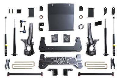 MaxTrac - MaxTrac K941917 9"-10" Lift Kit for 19-23 Sierra 1500 4wd