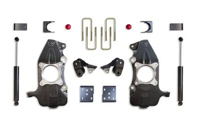 MaxTrac - MaxTrac KS334124 2"/4" Lowering Kit Spindles Requires 22" Rims Or Larger