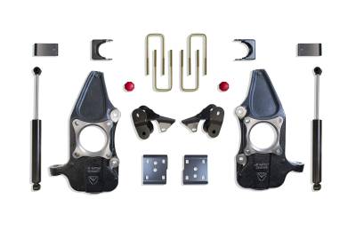 MaxTrac - MaxTrac KC333224 2"/4" Lowering Kit Spindles Requires 22" RIMS Or Larger