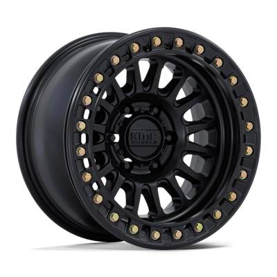 KMC - KMC KM239 IMPACT BEADLOCK 17x9 6x5.5 1mm Matte Black KM239MX17906001