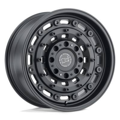 Black Rhino Hard Alloys - Black Rhino Hard Alloys ARSENAL 17x8 BLANK 30mm Matte Black 1780ARS300000M72