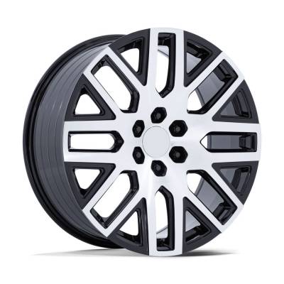 Performance Replicas - Performance Replicas PR231 22x9 6x5.5 28mm Gloss Black/Milled PR231BE22906128