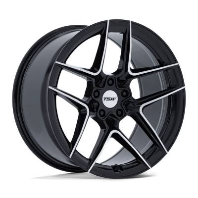 TSW - TSW TW008 SLIPSTREAM 19x10.5 5x120 35mm Gloss Black/Machined TW008BD19055235