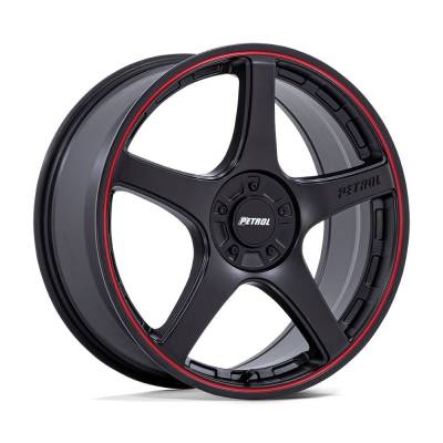 Petrol - Petrol P2E 18x8 BLANK 35mm Matte Black/Red PE003MQ18800035