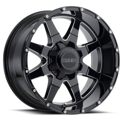 Voxx - Voxx T12 890-5015-18 GBM TR12 18x9 5x5.5/150 18mm Gloss Black/Milled