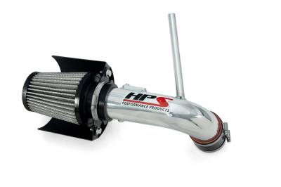 HPS Performance - HPS 827-784P Polished Air Intake Kit for 10-15 Toyota Prius 1.8L
