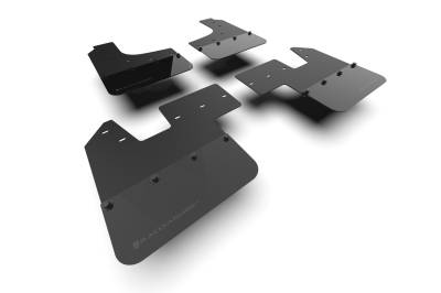 Rally Armor - Rally Armor MF143-BLK-MBK Black Mud Flap/Metallic Black Logo