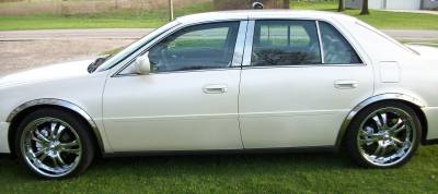 APS - APS FT03A-DEVI00 Stainless Steel 2" Fender Lip Trim for Cadillac DeVille Sedan