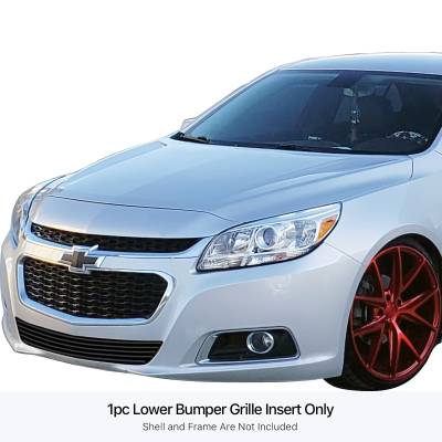 APS - APS Stainless Billet Bumper Grille Black 14-16 Chevrolet Malibu GR03FFC41J