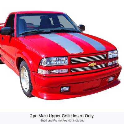 APS - APS Stainless GR03FEG05S Billet Grille Polish for 98-05 Chevy S10/Blazer