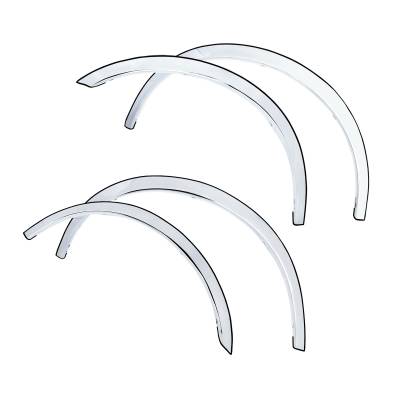APS - APS FT03A-ESCEXT07 Stainless Steel 2" Fender Lip Trim for Cadillac Escalade EXT