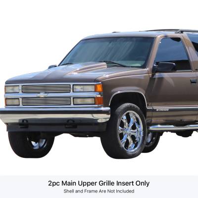 APS - APS Stainless GR03FEG06S Billet Grille Polish Chevrolet C/K/Tahoe/Suburban