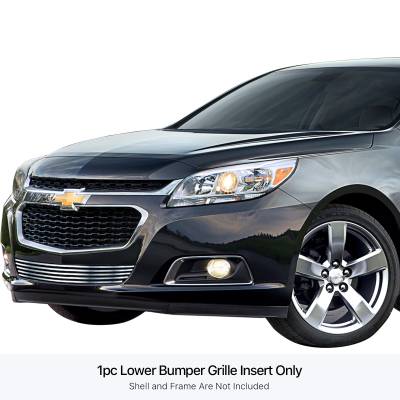 APS - APS Stainless Billet Bumper Grille Polish 14-16 Chevrolet Malibu GR03FFC41S
