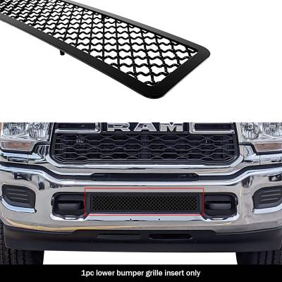 APS - APS Wire Mesh Bumper Grille Black for 19-24 RAM 2500/3500 GR04GEJ32K
