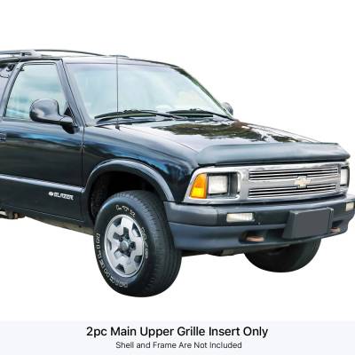 APS - APS Stainless Billet Grille Polish 94-97 Chevrolet S10/Blazer 2DR GR03FEG16S