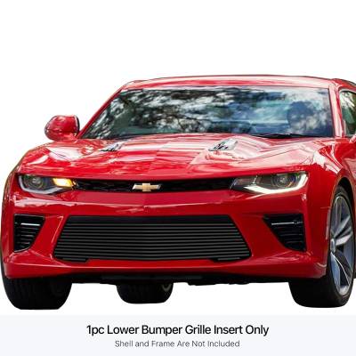 APS - APS Stainless Billet Bumper Grille Black 16-18 Chevrolet Camaro SS GR03FFC66J