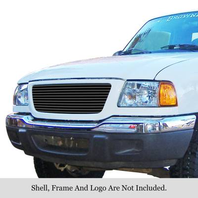 APS - APS Stainless Billet Grille GR06HEC25J 01-03 Ford Ranger XLT RWD Black