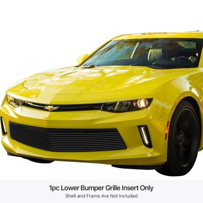 APS - APS Stainless Billet Bumper Grille Black 16-18 Chevrolet Camaro LT GR03FFC67J
