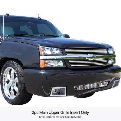 APS - APS Stainless Billet Grille Polish Silverado 1500/2500/3500 GR03FEG17S