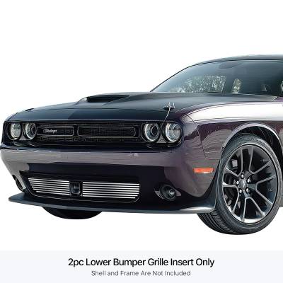 APS - APS Stainless Billet Bumper Grille Polish for 15-23 Dodge Challenger GR04FFC38S