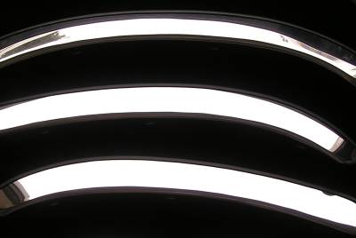 APS - APS FT03R-C0011 Stainless Steel 2" Fender Lip Trim for 11-14 Chrysler 300