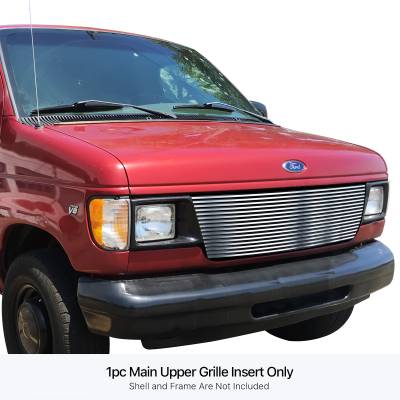 APS - APS Stainless Billet Grille Polish 92-07 Ford E-Series Van GR06HEC37S