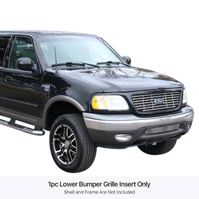 APS - APS GR06HEJ84S Stainless Billet Bumper Grille Polish for F150/Expedition RWD