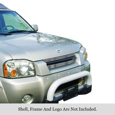 APS - APS Stainless Billet Grille Polish for 01-04 Nissan Frontier GR14HED19S
