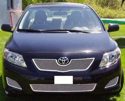 APS - APS Wire Mesh Grille Polish for 09-10 Toyota Corolla GR20GFF02T
