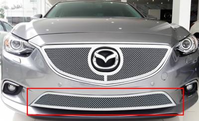 APS - APS Wire Mesh Bumper Grille Polish 14-16 Mazda 6 GR13GEI69T