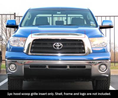APS - APS Wire Mesh Hood Grille Polish for 07-09 Toyota Tundra GR20GFF42T