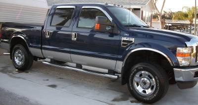 APS - APS Stainless Steel 2" Fender Lip Trim 08-10 Super Duty FT06O-F25008