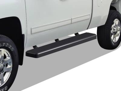 APS - APS IB03FAI5B IStep 6" Running Boards Black for 07-18 Silverado/Sierra Double