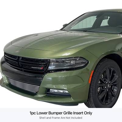 APS - APS Stainless Billet Bumper Grille Polish for 15-23 Charger SXT GR04FFC46S