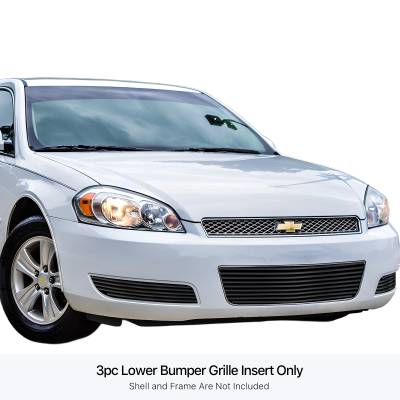 APS - APS Stainless Billet Bumper Grille Black 06-13 Chevrolet Impala LS GR03FEG49J