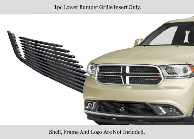 APS - APS Stainless Billet Bumper Grille Black for 14-20 Dodge Durango GR04FFC48J