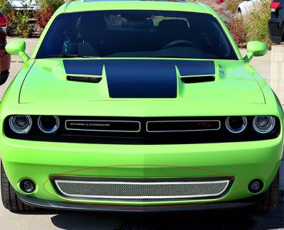 APS - APS Wire Mesh Bumper Grille Polish for 15-23 Dodge Challenger GR04GFC39T