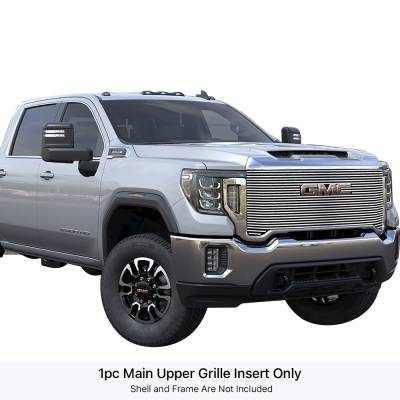 APS - APS Stainless Billet Grille Polish 20-23 GMC Sierra HD SLE GR07FEA97S